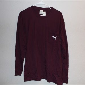 Burgundy PINK Long Sleeve